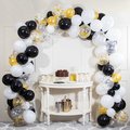 Creative Converting Black and White Balloon Arch Kit, 12", 672PK 353986